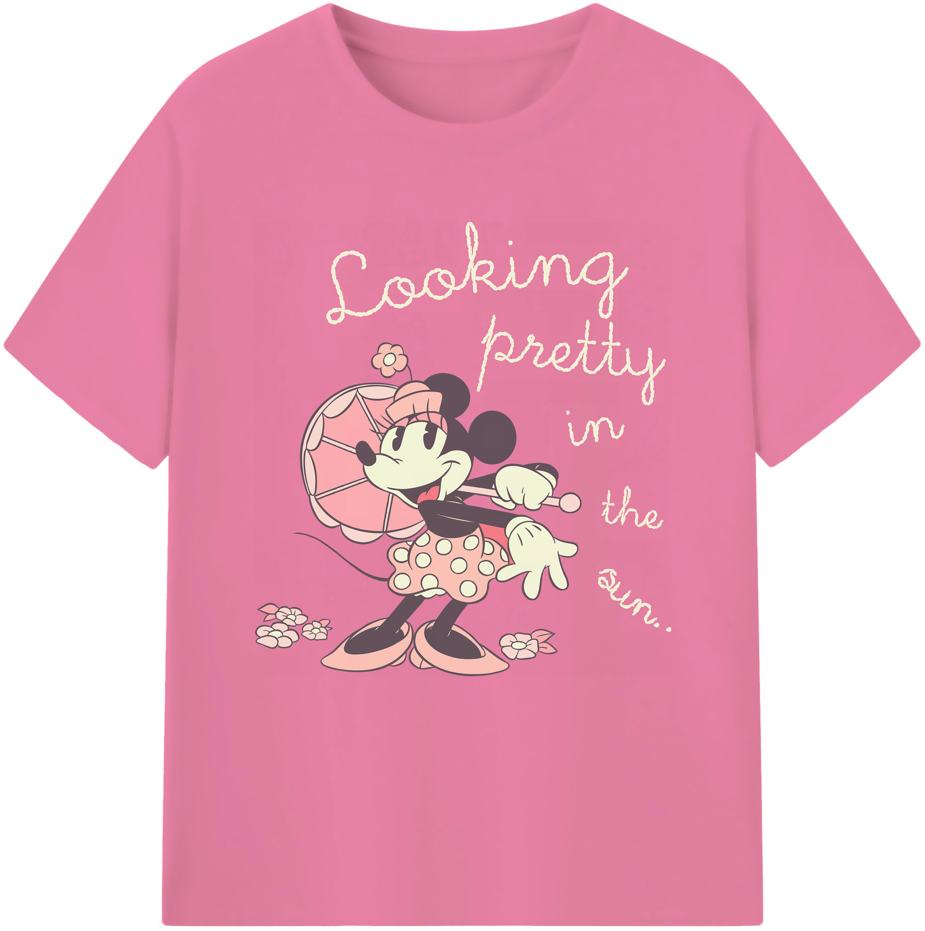 （画像用） ミッキーマウス Mickey Mouse 綿100％半袖Tシャツ（フロントプリント）